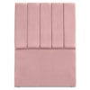 abeceira Solteiro 90 cm Com Frame Dalia Suede Rosa Artte