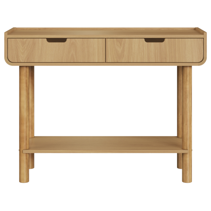 Aparador 2 Gavetas 100 cm Pes Madeira Maciça 28104 Hanover Artesano