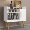 Aparador Bar Cafe 1 Porta Cafe 71 cm Branco BECHARA