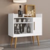 Aparador Bar Cafe 1 Porta Cafe 71 cm Branco BECHARA