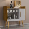 Aparador Bar Cafe 1 Porta Cafe 71 cm Cinamomo Off White BECHARA