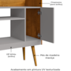 Aparador Bar Cafe 1 Porta Cafe 71 cm Cinamomo Off White BECHARA