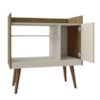 Aparador Bar Cafe 1 Porta Cafe 71 cm Naturalle Off White BECHARA