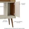 Aparador Bar Cafe 1 Porta Cafe 71 cm Naturalle Off White BECHARA