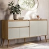 Aparador Buffet 160 cm 4 Portas RA2550 Nature Off White PLLA