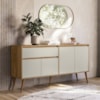 Aparador Buffet 160 cm 4 Portas RA2550 Nature Off White PLLA