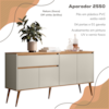 Aparador Buffet 160 cm 4 Portas RA2550 Off White Nature PLLA