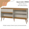 Aparador Buffet 160 cm 4 Portas RA2550 Off White Nature PLLA