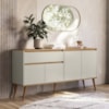 Aparador Buffet 160 cm 4 Portas RA2550 Off White Nature PLLA