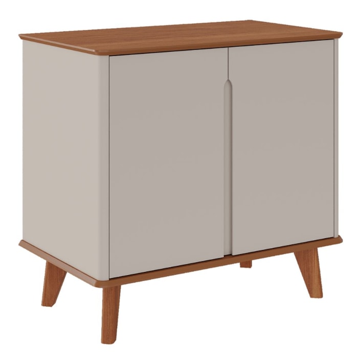 Aparador Buffet 2 Portas MDF 85 cm 22139 Cinamomo Off White MOLCI