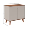 Aparador Buffet 2 Portas MDF 85 cm 22139 Cinamomo Off White MOLCI
