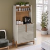 Aparador Cantinho Cafe 50525 2 Portas 81cm Off White Cedro DCASA