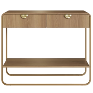Aparador Organico 2 Gavetas 100 cm 28066 Hanover Dourado Artesano