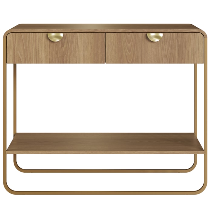 Aparador Organico 2 Gavetas 100 cm 28066 Hanover Dourado Artesano