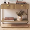 Aparador Organico 2 Gavetas 100 cm 28066 Hanover Dourado Artesano