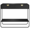 Aparador Organico 2 Gavetas 100 cm 28066 Nero Preto Artesano