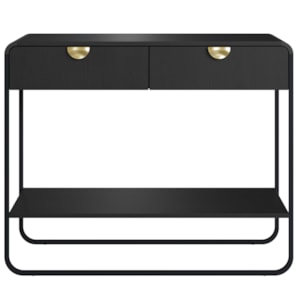 Aparador Organico 2 Gavetas 100 cm 28066 Nero Preto Artesano