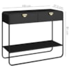 Aparador Organico 2 Gavetas 100 cm 28066 Nero Preto Artesano