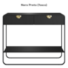 Aparador Organico 2 Gavetas 100 cm 28066 Nero Preto Artesano