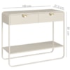 Aparador Organico 2 Gavetas 100 cm 28066 Off White Artesano