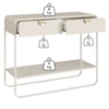 Aparador Organico 2 Gavetas 100 cm 28066 Off White Artesano