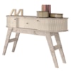Aparador Para Sala 1 Gaveta 136 cm Estoril Calacata Off White MADETEC