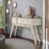 Aparador Para Sala 1 Gaveta 136 cm Estoril Calacata Off White MADETEC