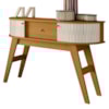 Aparador Para Sala 1 Gaveta 136 cm Estoril Cinamomo Off White MADETEC