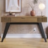 Aparador Para Sala 1 Gaveta 136 cm Riviera Noce Milano Colibri
