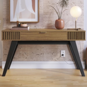 Aparador Para Sala 1 Gaveta 136 cm Riviera Noce Milano Colibri