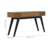 Aparador Para Sala 1 Gaveta 136 cm Riviera Noce Milano Colibri