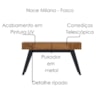 Aparador Para Sala 1 Gaveta 136 cm Riviera Noce Milano Colibri