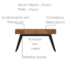 Aparador Para Sala 1 Gaveta 136 cm Riviera Noce Milano Preto Colibri