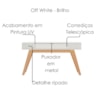 Aparador Para Sala 1 Gaveta 136 cm Riviera Off White Colibri