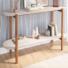 Aparador Pes Madeira Maciça 135 cm 21377 Off White NATUEM