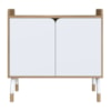 Armario 2 Portas 78x80 cm 27997 Hanover Branco Artesano