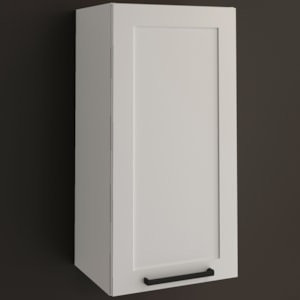 Armario Aereo 1 Porta 40 cm MDF CZ3315 Branco Tecno Mobili