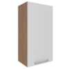 Armario Aereo 1 Porta 40 cm MDP CZ3118 Freijo Branco Tecno Mobili