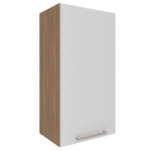 Armario Aereo 1 Porta 40 cm MDP CZ3118 Freijo Branco Tecno Mobili Armario Aereo 1 Porta 40 cm MDP CZ3118 Freijo Branco Tecno Mobili