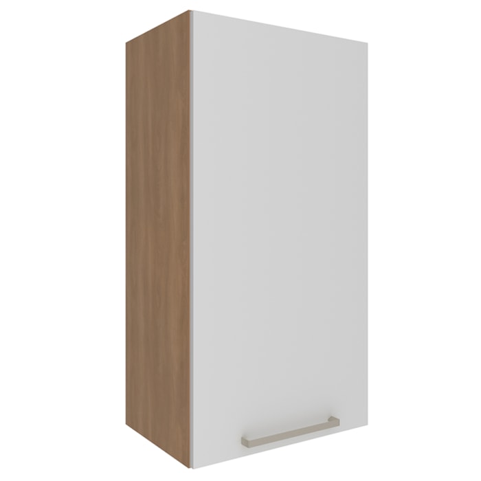 Armario Aereo 1 Porta 40 cm MDP CZ3118 Freijo Branco Tecno Mobili
