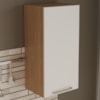 Armario Aereo 1 Porta 40 cm MDP CZ3118 Freijo Branco Tecno Mobili