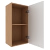 Armario Aereo 1 Porta 40 cm MDP CZ3118 Freijo Branco Tecno Mobili