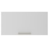Armario Aereo 1 Porta Basc 80 cm MDP CZ3119 Freijo Branco Tecno Mobili
