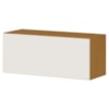Armario Aereo 1 Porta Basculante 80 cm 2006804 Cinamomo Branco ARMoveis