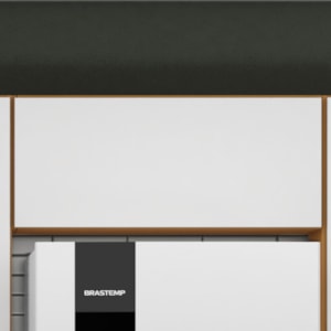 Armario Aereo 1 Porta Basculante 80 cm 2006804 Cinamomo Branco ARMoveis