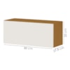Armario Aereo 1 Porta Basculante 80 cm 2006804 Cinamomo Branco ARMoveis