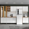 Armario Aereo 1 Porta Basculante 80 cm 2006804 Cinamomo Branco ARMoveis