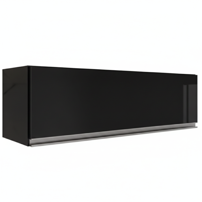 Armario Aereo 1 Porta Basculante 80 cm BP Fiorella Preto Eratto Moveis