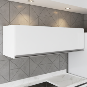 Armario Aereo 1 Porta Basculante BP 80cm Fiorella Branco Eratto Moveis