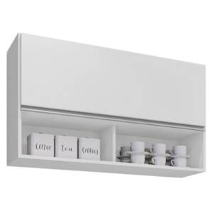 Armario Aereo 1 Porta BP 100 cm Laura Branco Eratto Moveis